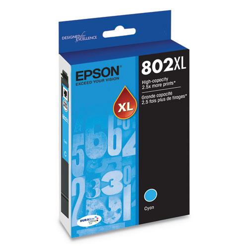 T802XL220-S (802XL) DURABrite Ultra High-Yield Ink, 1,900 Page-Yield, Cyan T802XL220-S (802XL) DURABrite Ultra High-Yield Ink, 1,900 Page-Yield, Cyan